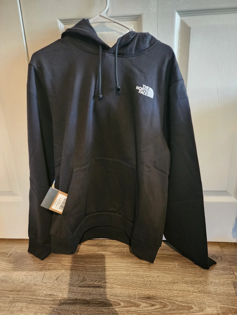 The North Face Black Pullover Hoodie with White Logo